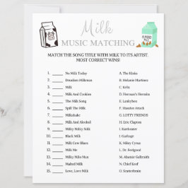 Matchningsspel för mjölk Music