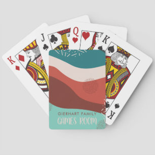 Matchningsspel för Retro-familjen - rum anpassa Casinokort