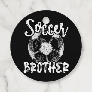 Matchningsteamet Player Soc för fotbollsbroderfami Gåvor Etiketter