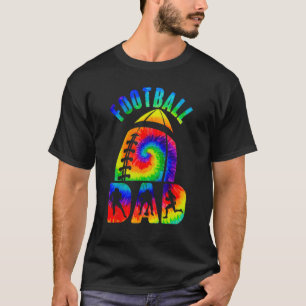 Matchningstie Dye Far i Retro Football Pappa T Shirt