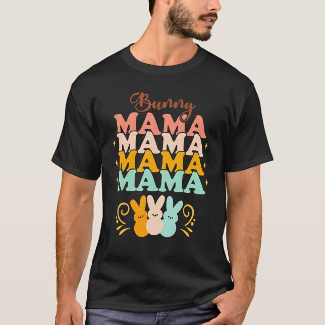 Matchningsutfall för familjen Påsk Pastel Färg Mam T Shirt (Framsida)