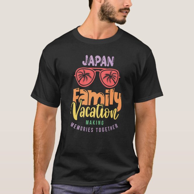 Matchningsutrustning för japansk familjevacering t shirt (Framsida)