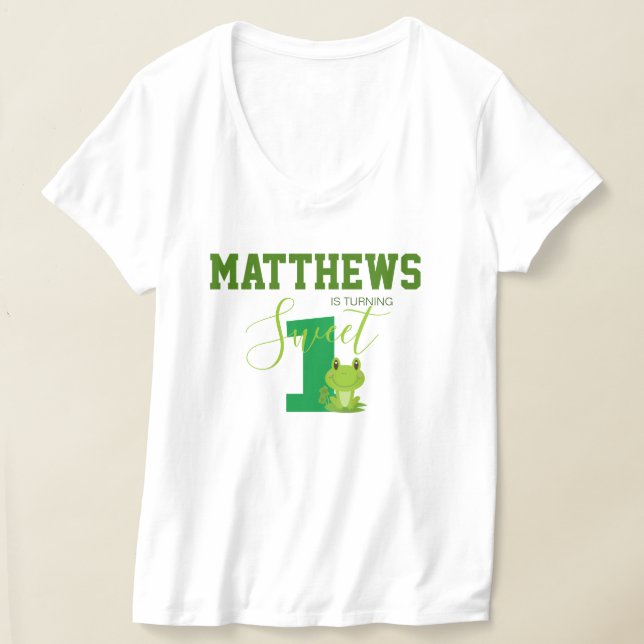 Matchningsutrustning för mamma under första födels t shirt (Laydown)