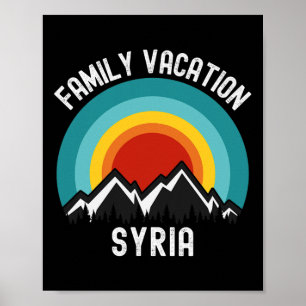 Matchningsutrustning för Syriens familjevacering Poster