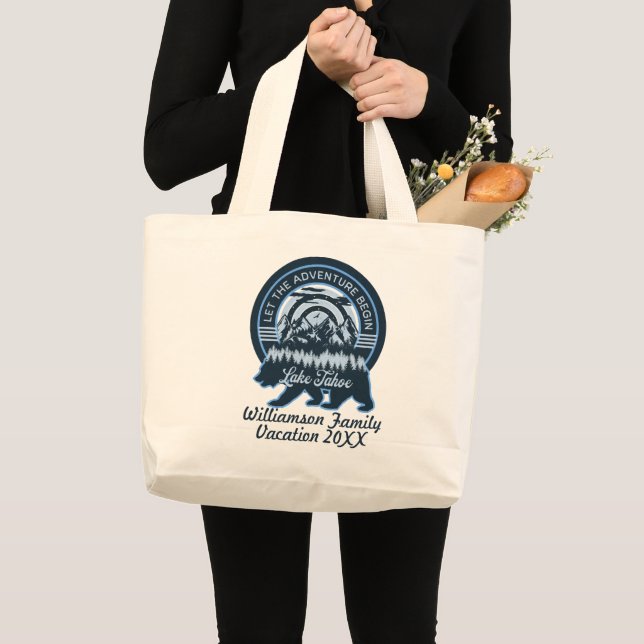 Matchningsvaccinering för Sjö Tahoe Äventyr Bear F Jumbo Tygkasse (Framsida (produkt))