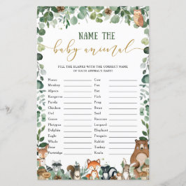 Matchspel för matlagningsdjur i Namn Baby djur