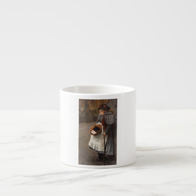 Matchstick Girl Poor Street Urchin Urban Fattigdom Espressomugg (Framsidan)