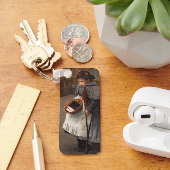 Matchstick Girl Poor Street Urchin Urban Fattigdom Nyckelring (Skrivbord)