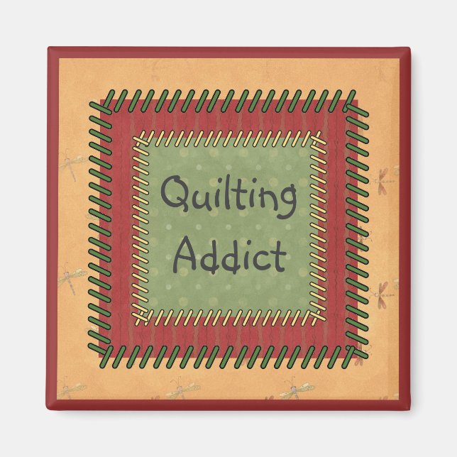 Matchwork Quilt Addict Magnet (Framsidan)