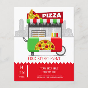 Matdagspizza Flygblad