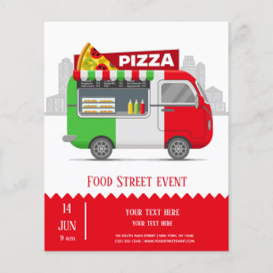 Matdagspizza (lastbil) flygblad