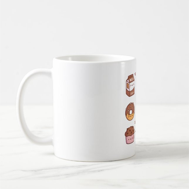 Matdoppor för maträtter i form av maträtter kaffemugg (Vänster)