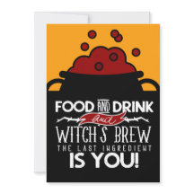 Matdryck och Witch Brew Halloween fest