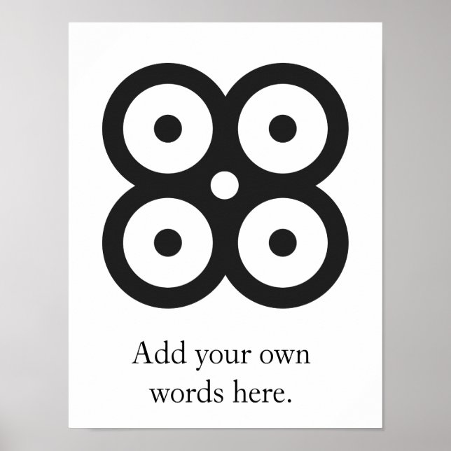 MATE MASIE | Symbol för klokhet, kunskapskänsla Poster (Framsidan)