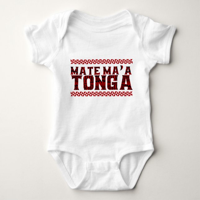Mate Morsa'a Tonga baby, en bodykostdräkt biet T Shirt (Framsida)