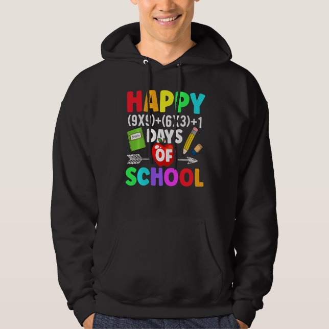 Matematik 100 dagar för skollärare hoodie (Framsida)