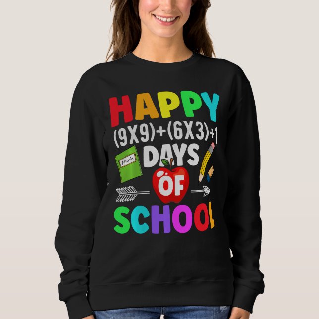 Matematik 100 dagar för skollärare t shirt (Framsida)