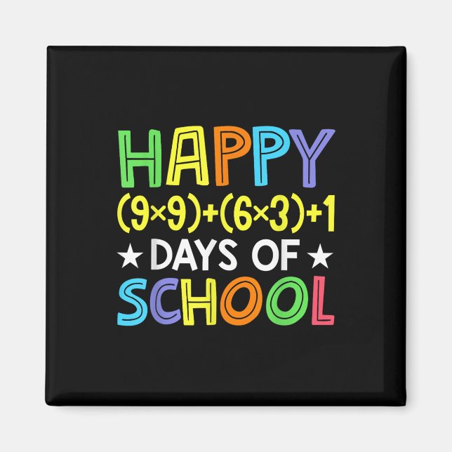 Matematik 100 dagars skollärartid magnet (Framsidan)
