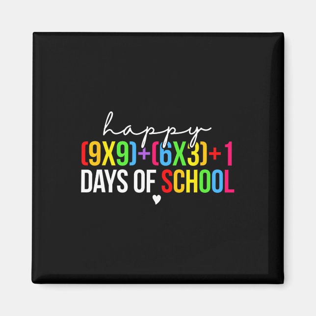 Matematik 100 dagars skollärartid magnet (Framsidan)