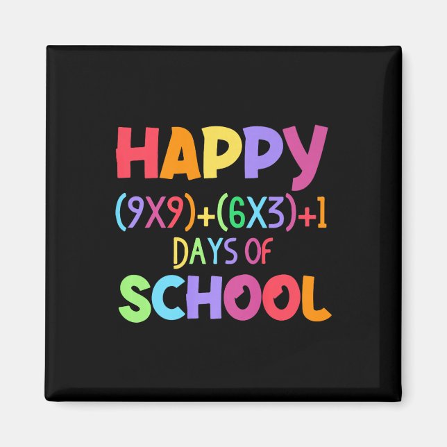 Matematik 100 dagars skollärartid magnet (Framsidan)