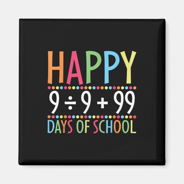 Matematik 100 dagars skollärartid magnet (Framsidan)