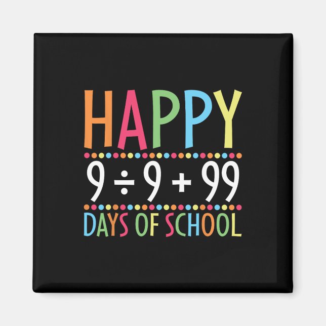 Matematik 100 dagars skollärartid magnet (Framsidan)