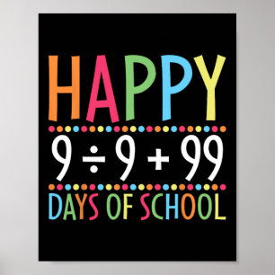 Matematik 100 dagars skollärartid poster