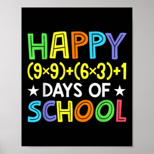 Matematik 100 dagars skollärartid poster