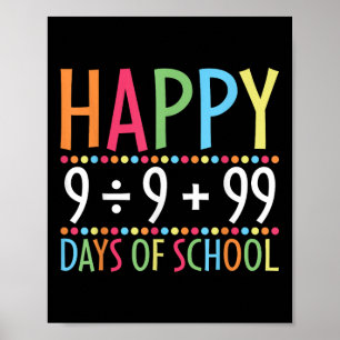 Matematik 100 dagars skollärartid poster