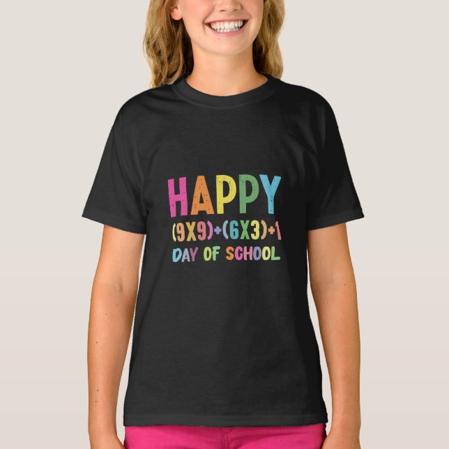 Matematik 100 dagars skollärartid t shirt (Framsida)