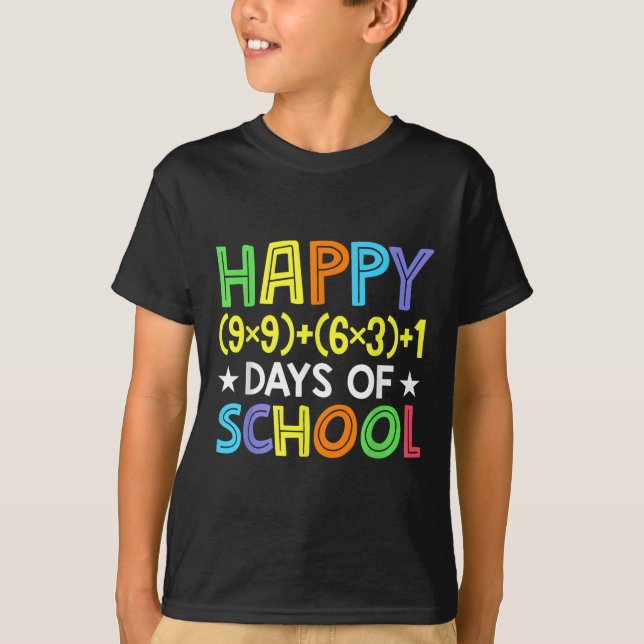 Matematik 100 dagars skollärartid t shirt (Framsida)