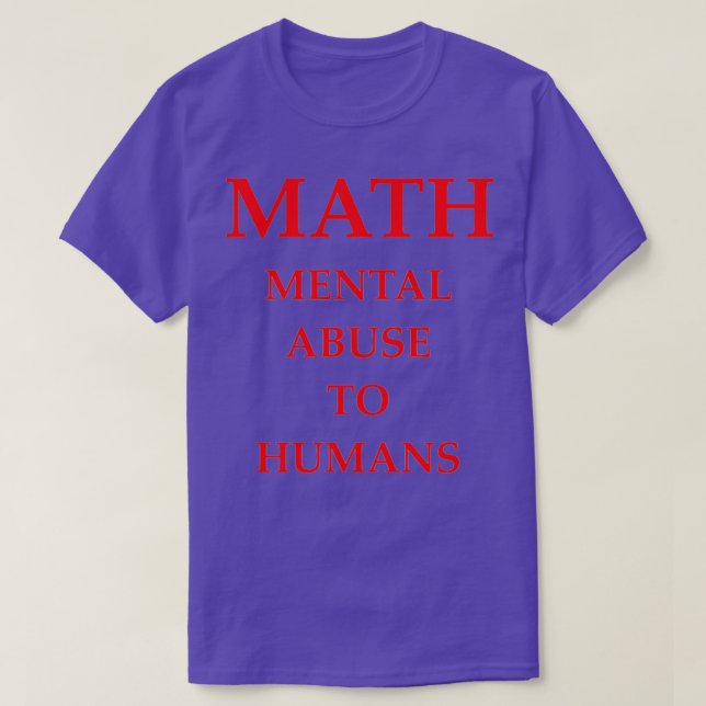 Matematik 1 t shirt (Design framsida)