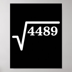 Matematik 4489, Perfekt kvadratisk matematisk skäm Poster