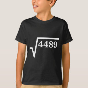 Matematik 4489, Perfekt kvadratisk matematisk skäm T Shirt