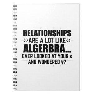 Matematik Algebra Matematiker Math Gifts Anteckningsbok