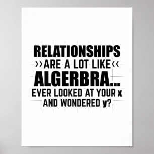 Matematik Algebra   Matematiker Math Gifts Poster