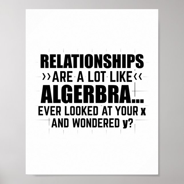 Matematik Algebra | Matematiker Math Gifts Poster (Framsidan)