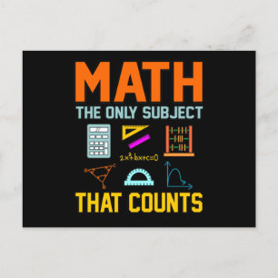 Matematik Ämne Räkningar Matematik Matematiklärare Meddelande Vykort