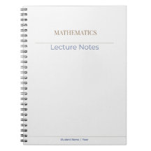 Matematik anteckningsbok – Minimal akademisk utgåv