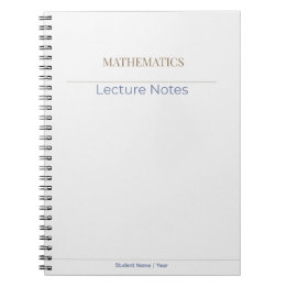Matematik anteckningsbok – Minimal akademisk utgåv