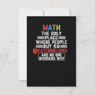 Matematik är den enda Ställe där människor köper - Tack Kort