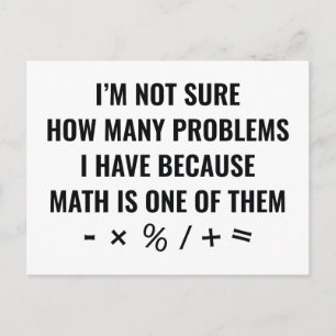 Matematik är en av dem vykort