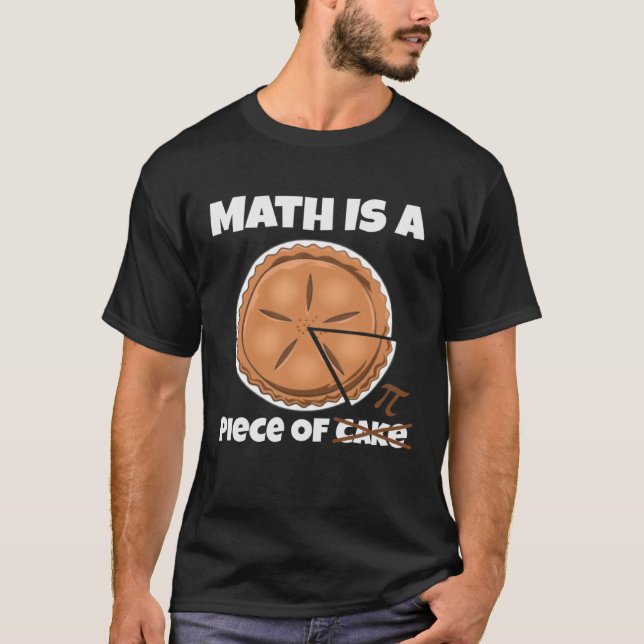 Matematik är en Biet i kummelns pi-dag T Shirt (Framsida)