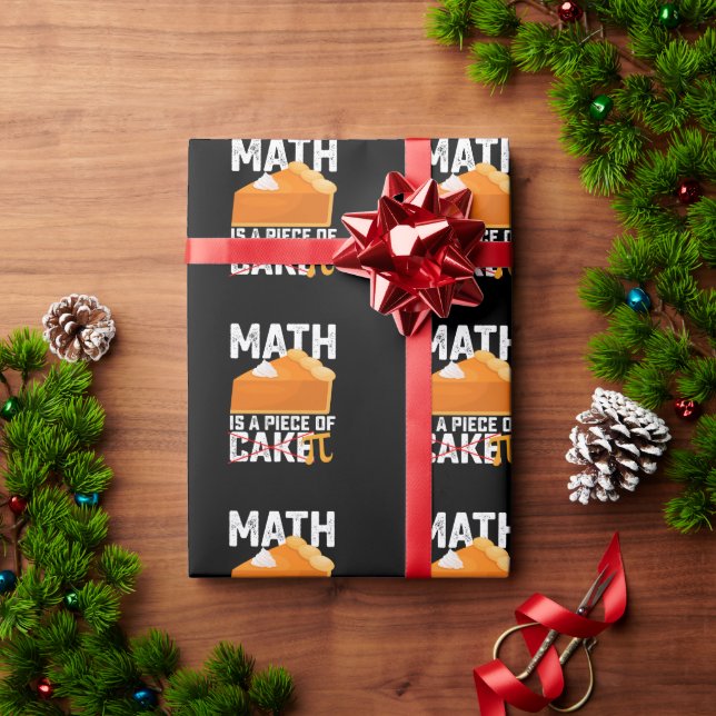 Matematik är en bit av tårta Pi-dagen rolig Presentpapper (Julgåva)