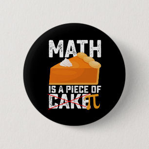 Matematik är en smal sak Pi-dagen rolig Knapp