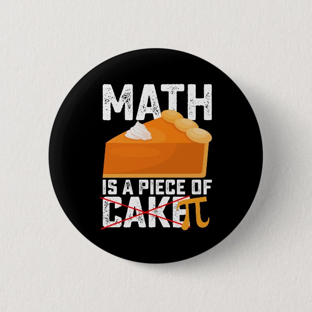 Matematik är en smal sak Pi-dagen rolig Knapp (Framsida)