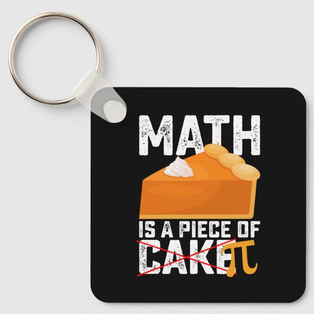 Matematik är en smal sak Pi-dagen rolig Nyckelring (Framsida)