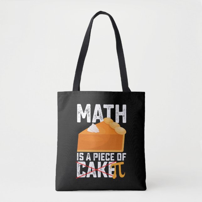 Matematik är en tårta Pi-dagen rolig Tygkasse (Framsida)