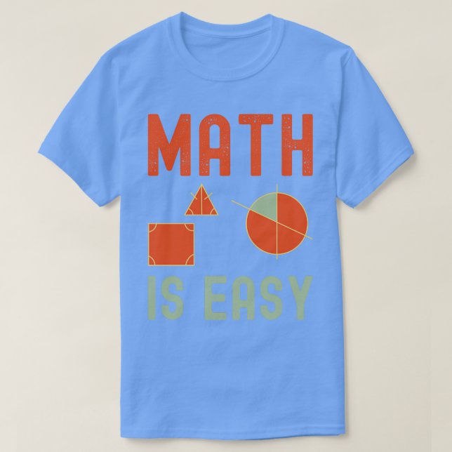 matematik är enkel geometri 3 t shirt (Design framsida)