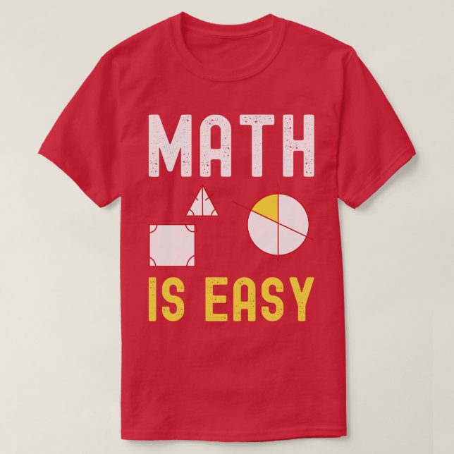 matematik är enkel geometri 4 t shirt (Design framsida)